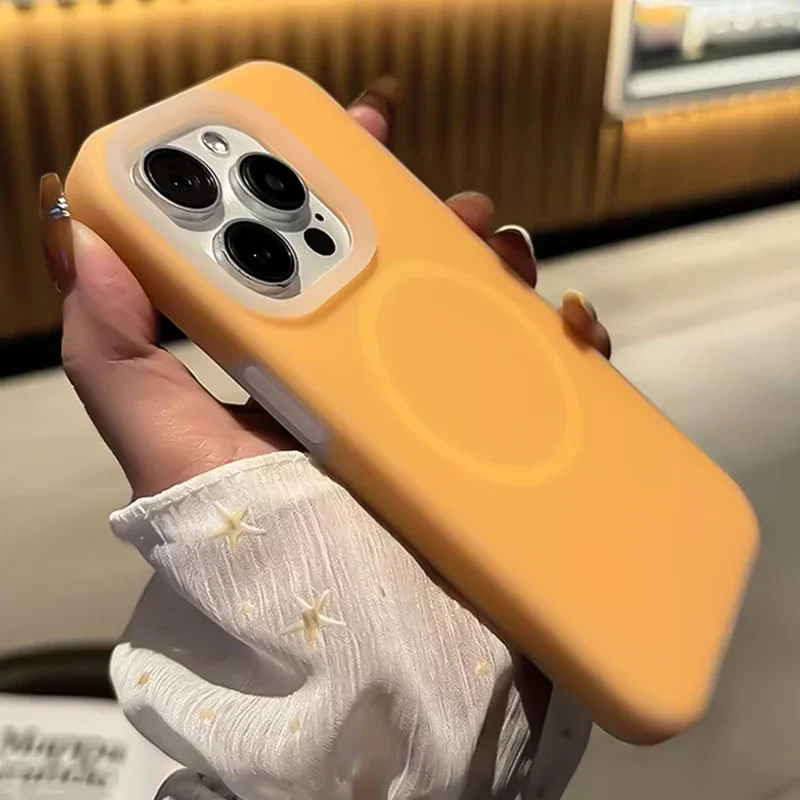 Luxury Jelly Liquid Silicone Magnetic For Magsafe Case For iPhone 17 Air 11 14 13 12 15 17 Pro Max 16Plus Shockproof Matte Cover