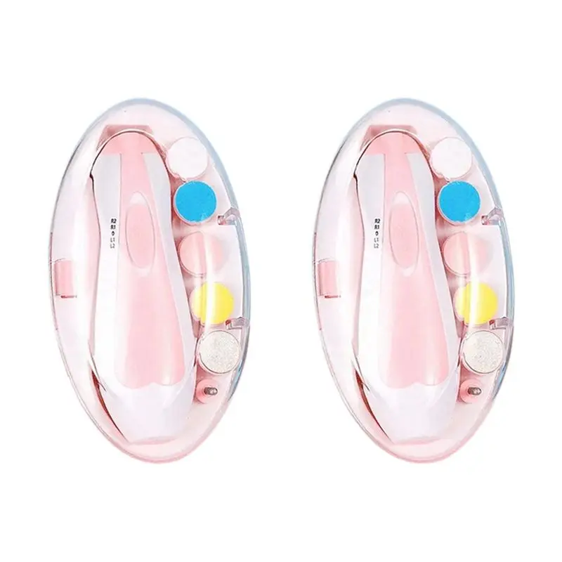 AEE6-2Pcs Nail Polisher Electric Nail Polisher Nursing Nail Clipper Nail Polisher, Without Battery