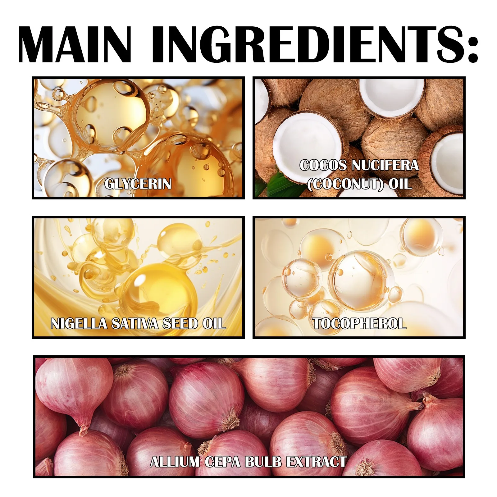 EELHOE Red Onion Black Seed Oil Shampoo+Hair Mask Nourishing Hair Mask Improve Damaged Hair Repair Smoothing Straightening - view 6