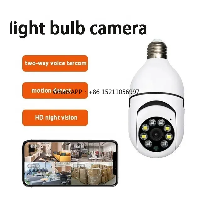 surveillance camera light bulb security camera Hot sale WiFi secure camera wireless mini