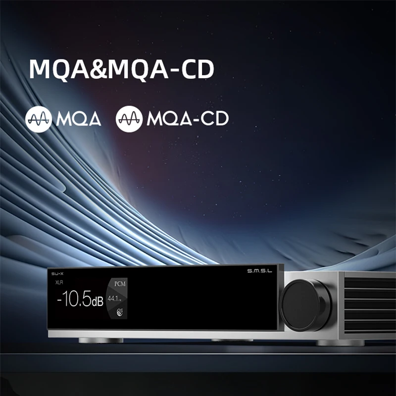 SMSL SU-X Desktop HIFI MQA Decoder SUX USB DAC Dual ESS9039MSPRO Chip Bluetooth Audio Preamplifier Support LDAC APTX HD