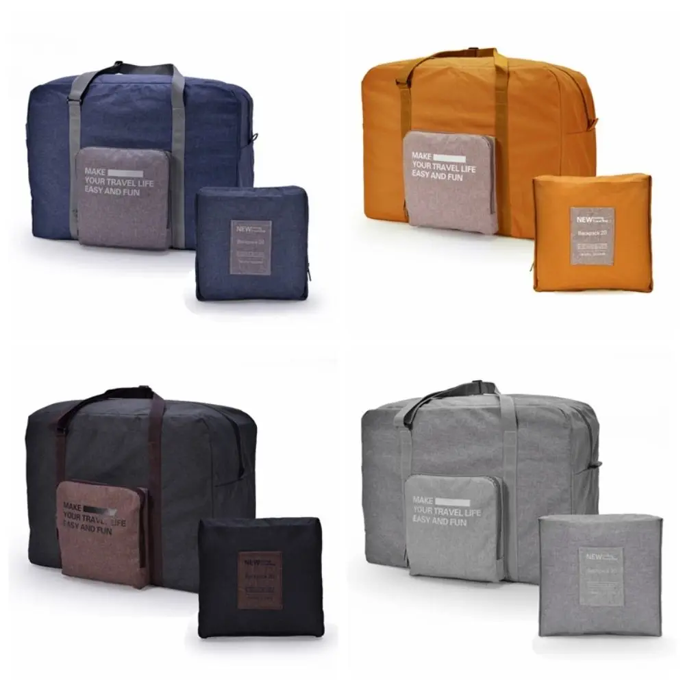 حقيبة تنظيم الملابس القابلة للطي سعة كبيرة مقاومة للماء للسفر من القماش الخشن حقيبة يد للياقة البدنية من قماش أكسفورد حقيبة أمتعة للسفر