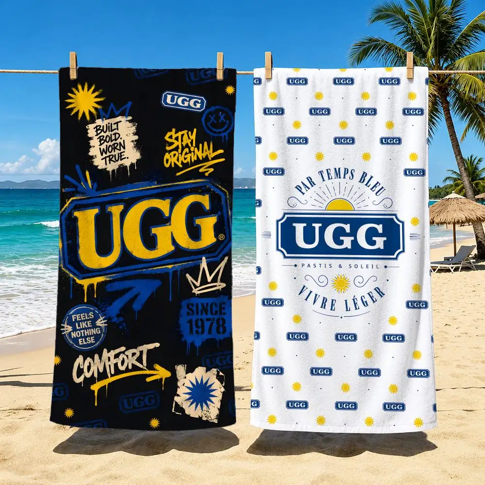 Brand UGG Towel Towel Soft Pool Gift For Travel Gym Shower Cool Camping Quick Dry Sports  Large Beach Towel