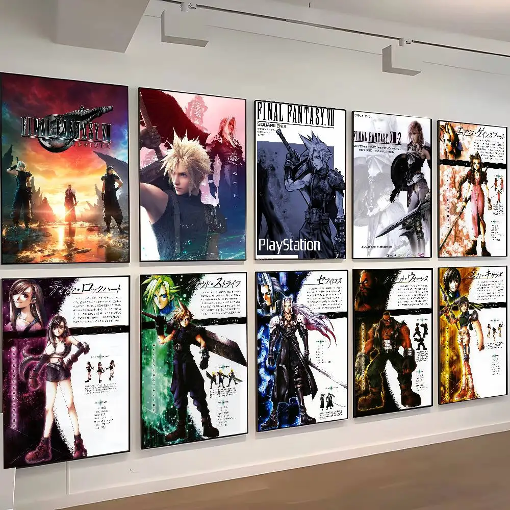 VII Wall Art Prints Canvas Painting Poster Picture For Office Living Room Home Decor Hot Games F-Final F-Fantasy