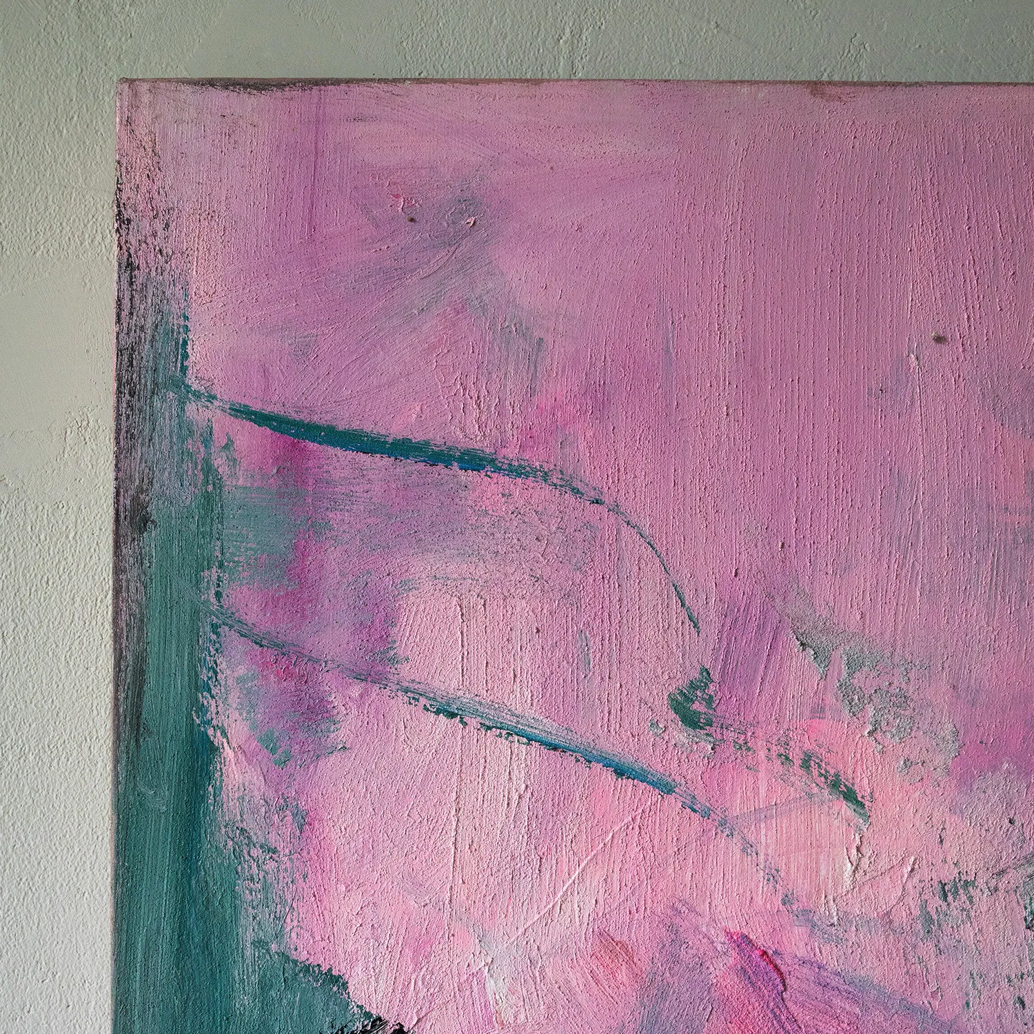 Hand-painted abstract texture oil painting niche square hanging painting