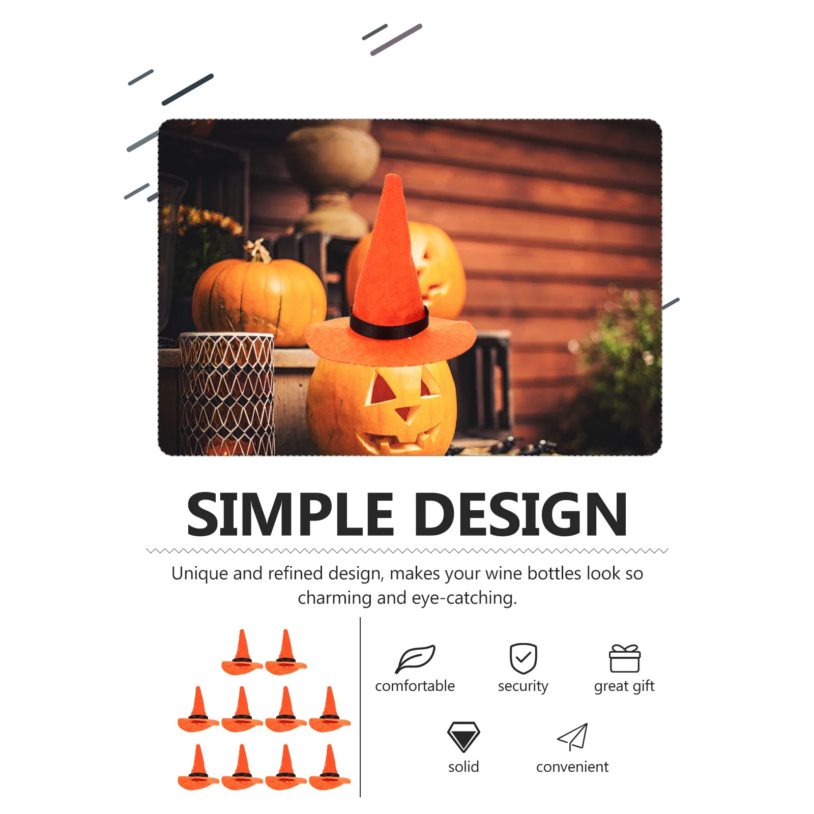 

Witch Cosplay Hat Halloween House Decoration Accessories Clothing Wizard Has