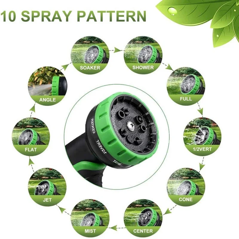 Garden Irrigation Water Pipe Sprinkler Head With Function Nozzle Hose, Car Cleaning Spring Pipe, Plastic Hose Cleaning Tool view 6