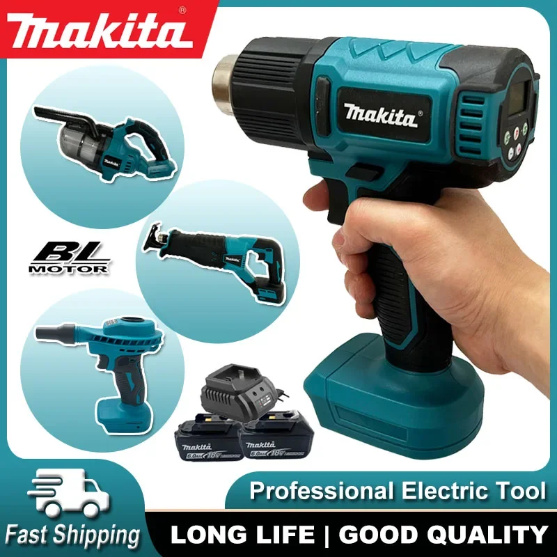 

Многофункциональные электроинструменты Makita: пылесос 2-в-1, воздуходувка с цифровым дисплеем, электрический пневматический пистолет, сабельная пила