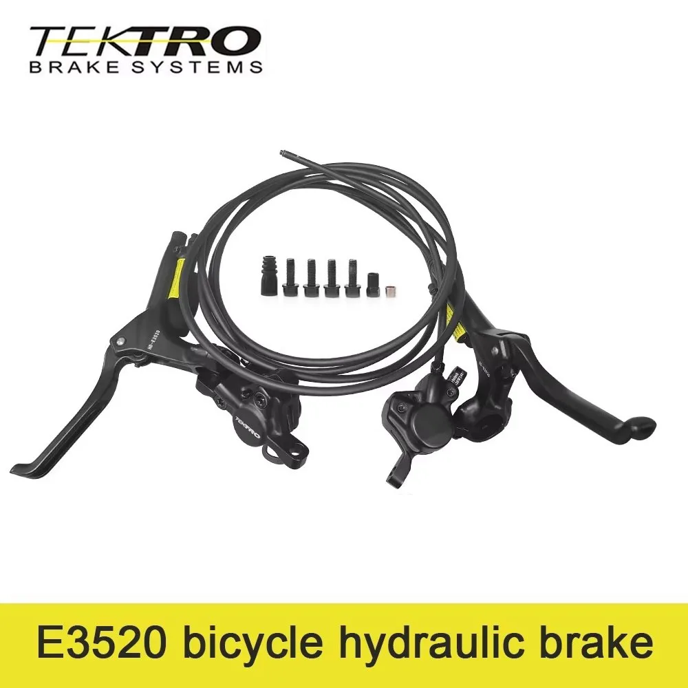 

TEKTRO E3520 E-Bike Hydraulic Disc Brake Set Dual Piston 900/1850mm Hose 160/180/203mm Rotor Compatible for E-Bikes & Scooters