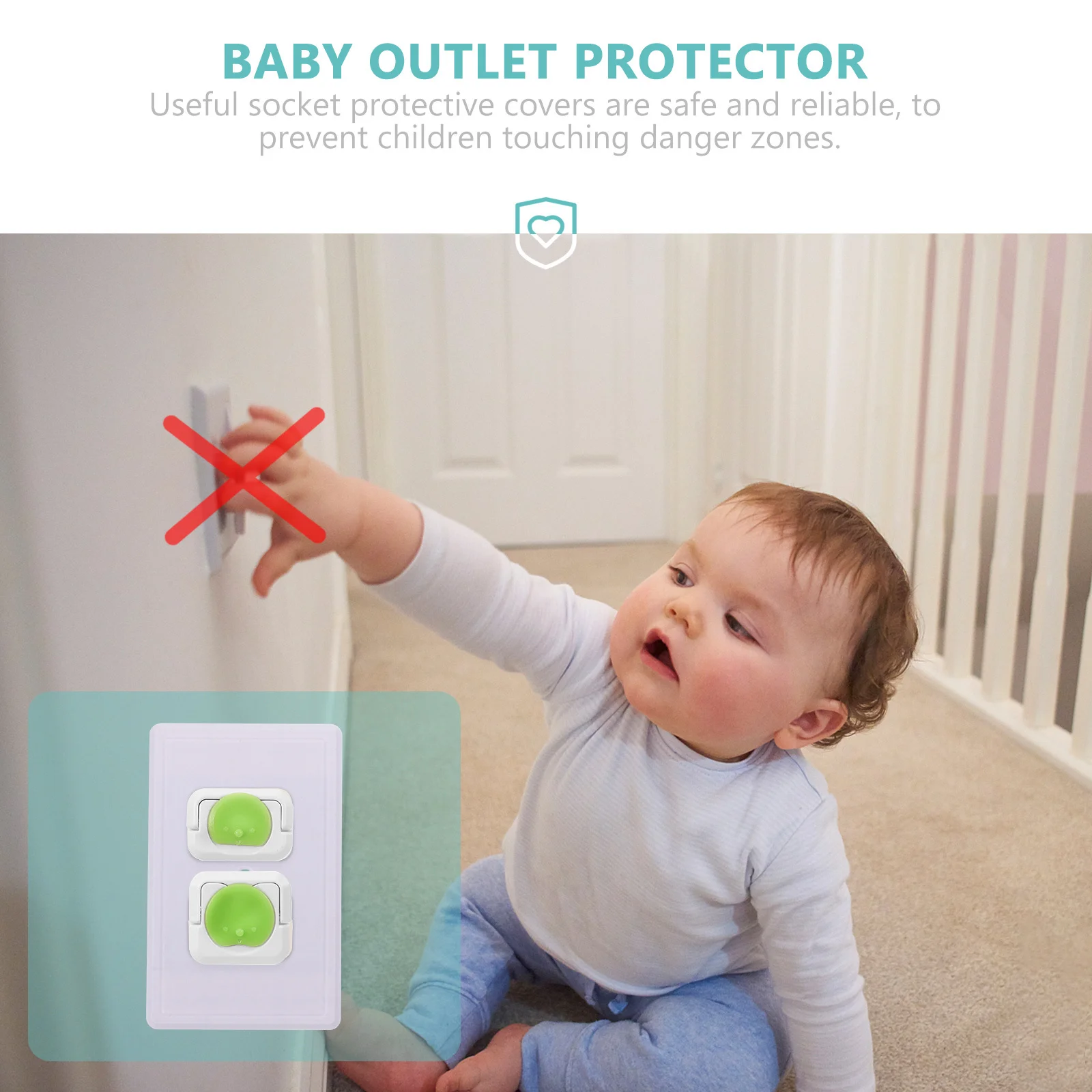 

24Pcs Plastic Electrical Outlet Covers Child Proof Socket Protectors Baby Proof Plug Covers for Kids Safety Plastic Outlet Plug