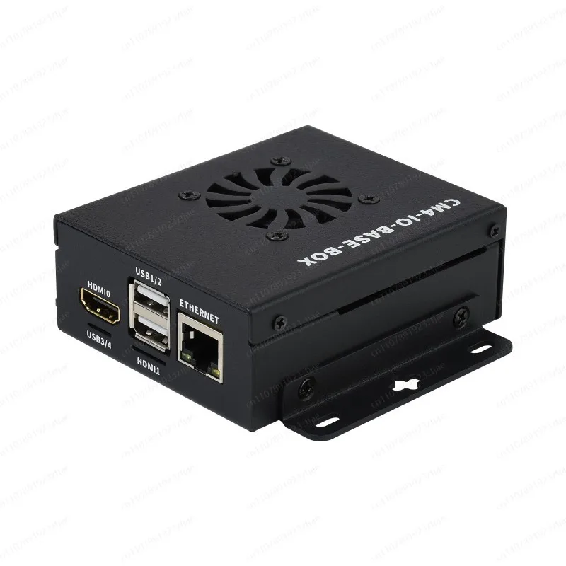 Mini-Computer Based on Raspberry Pi Compute Module 4 (NOT Included), Mini IO Board Lite Version, Metal Case with Cooling Fan