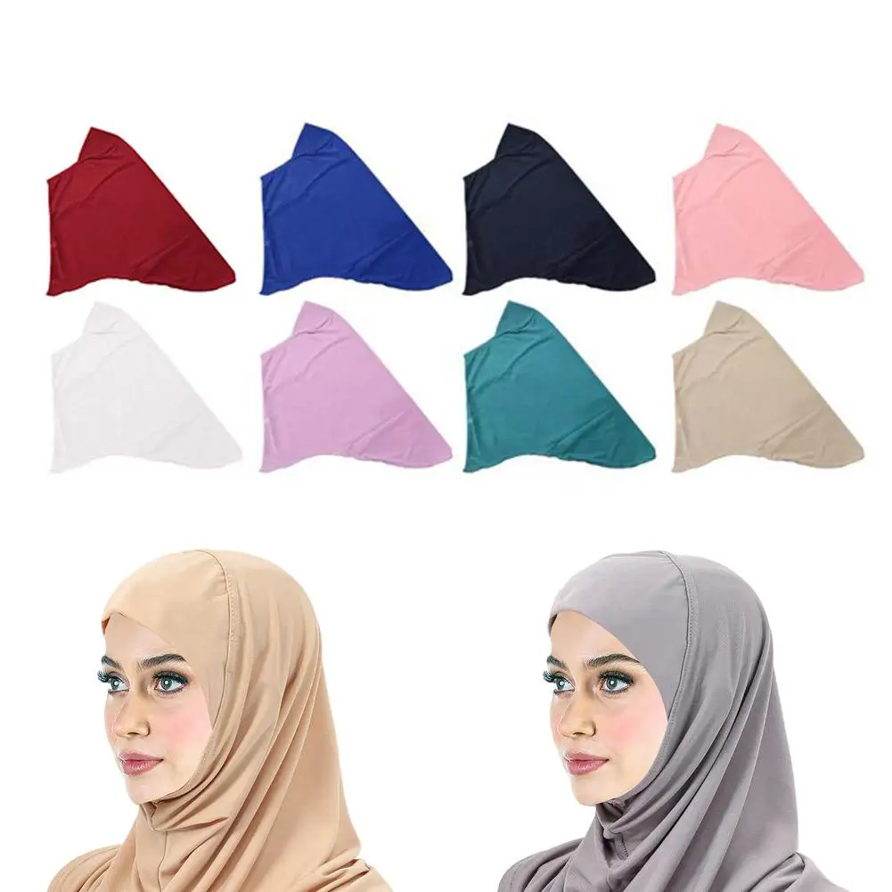 

One Piece Wrap Shawl Pull On Ready To Wear Hijabs Islamic Print Niab Muslim Scarf Hijab Head Women Headscarf Amira Nikab In O4V9