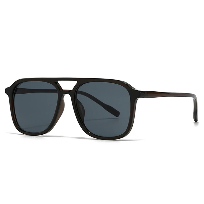 SO&EI Retro Doppel Brücken Männer Quadratische Sonnenbrille Mode Blau Grün Shades UV400 Frauen Trend Gradienten Sonnenbrille