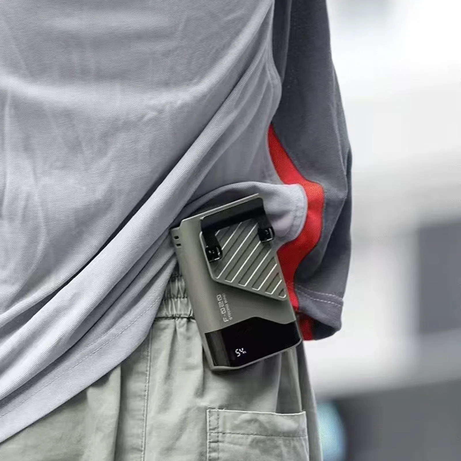 

Многофункциональный портативный поясной вентилятор 4 в 1, перезаряжаемый поясной вентилятор со светодиодным дисплеем, 5 скоростей, 10000 об/мин, охлаждающий вентилятор с зажимом