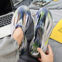 Unisex Beach Sandals EVA Women Men Hollow Garden Shoes Tie-dyed Designer Hole Slippers Sneakers Water Shoes Slip on Foam Runner