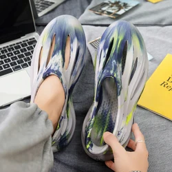 Unisex Beach Sandals EVA Women Men Hollow Garden Shoes Tie-dyed Designer Hole Slippers Sneakers Water Shoes Slip on Foam Runner