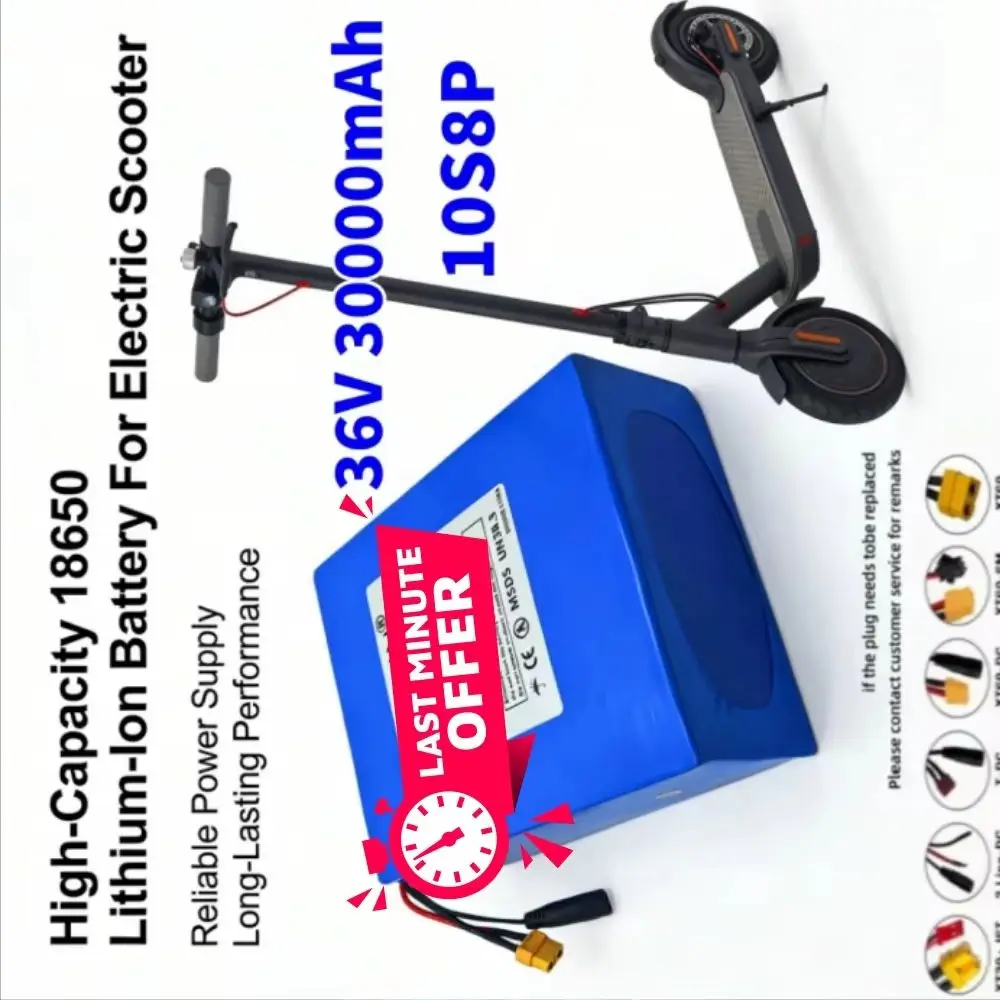 

36V 30Ah 10S8P A-Class 18650 Lithium Battery Pack with 1500W High-Power BMS for Energy Storage Backup