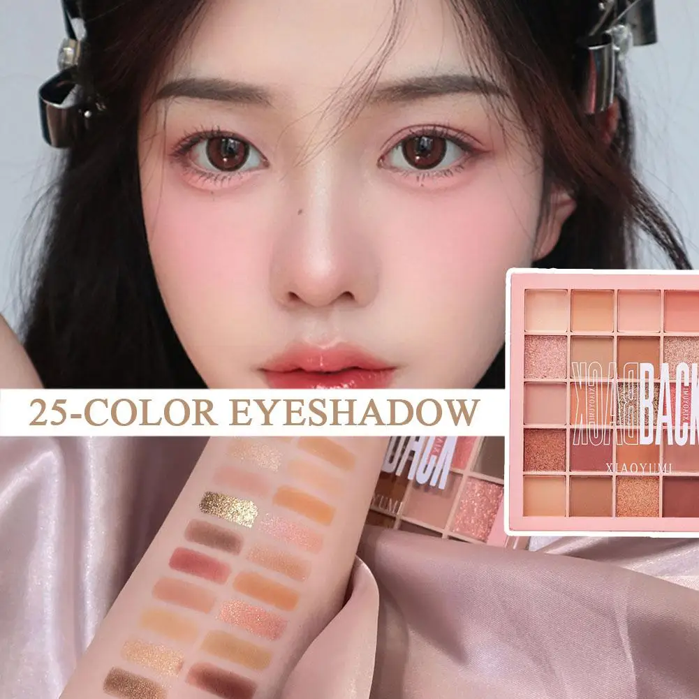 25 Farben Glitzer Perlmutt Lidschatten Palette matte Augen Palette Korea Augen Kosmetik bis Schatten Make-up lange Set machen dauerhafte p2e1