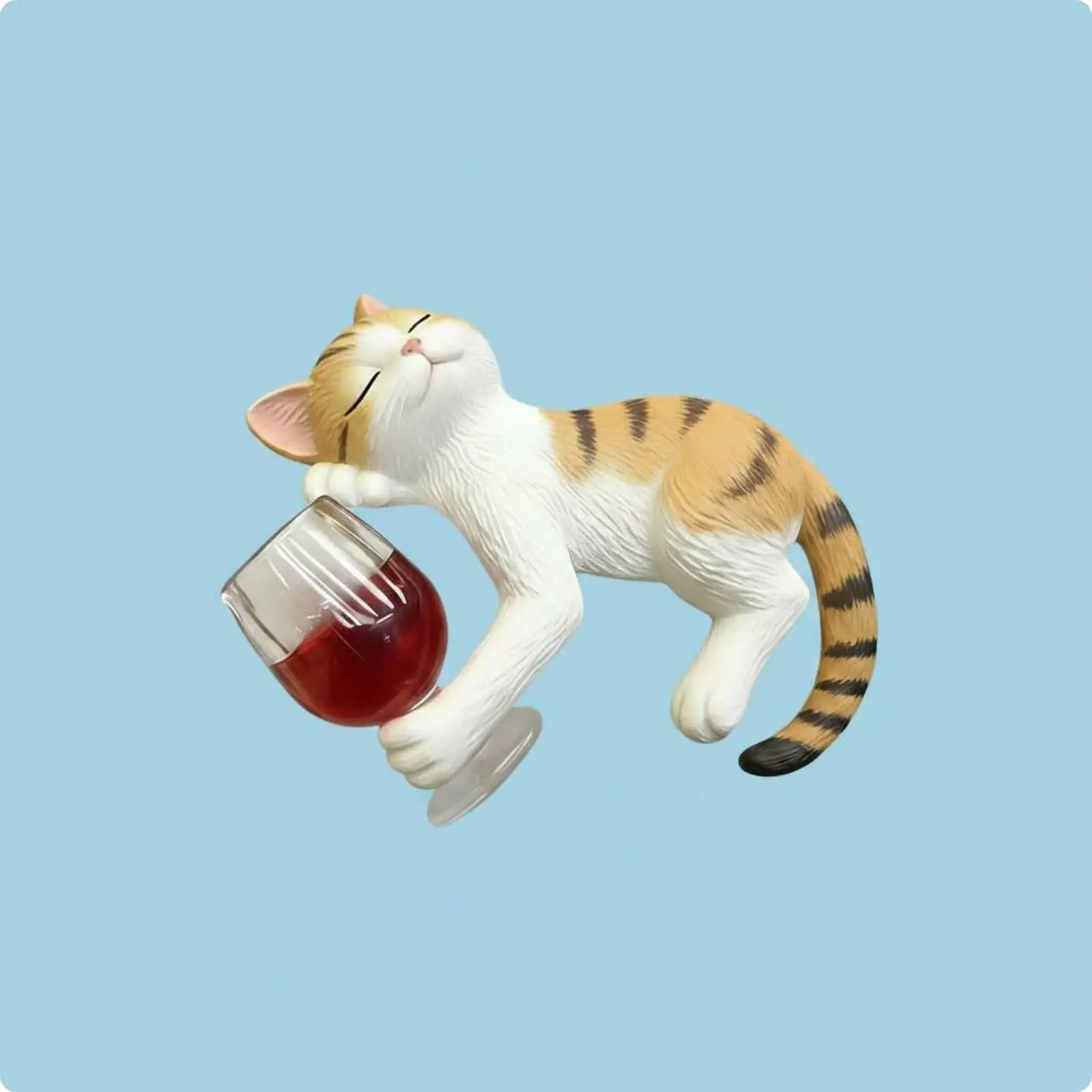Playful Resin Cat Statue Figurine for Outdoor Cat Decor Detail in Garden Balcony or Lounge Area