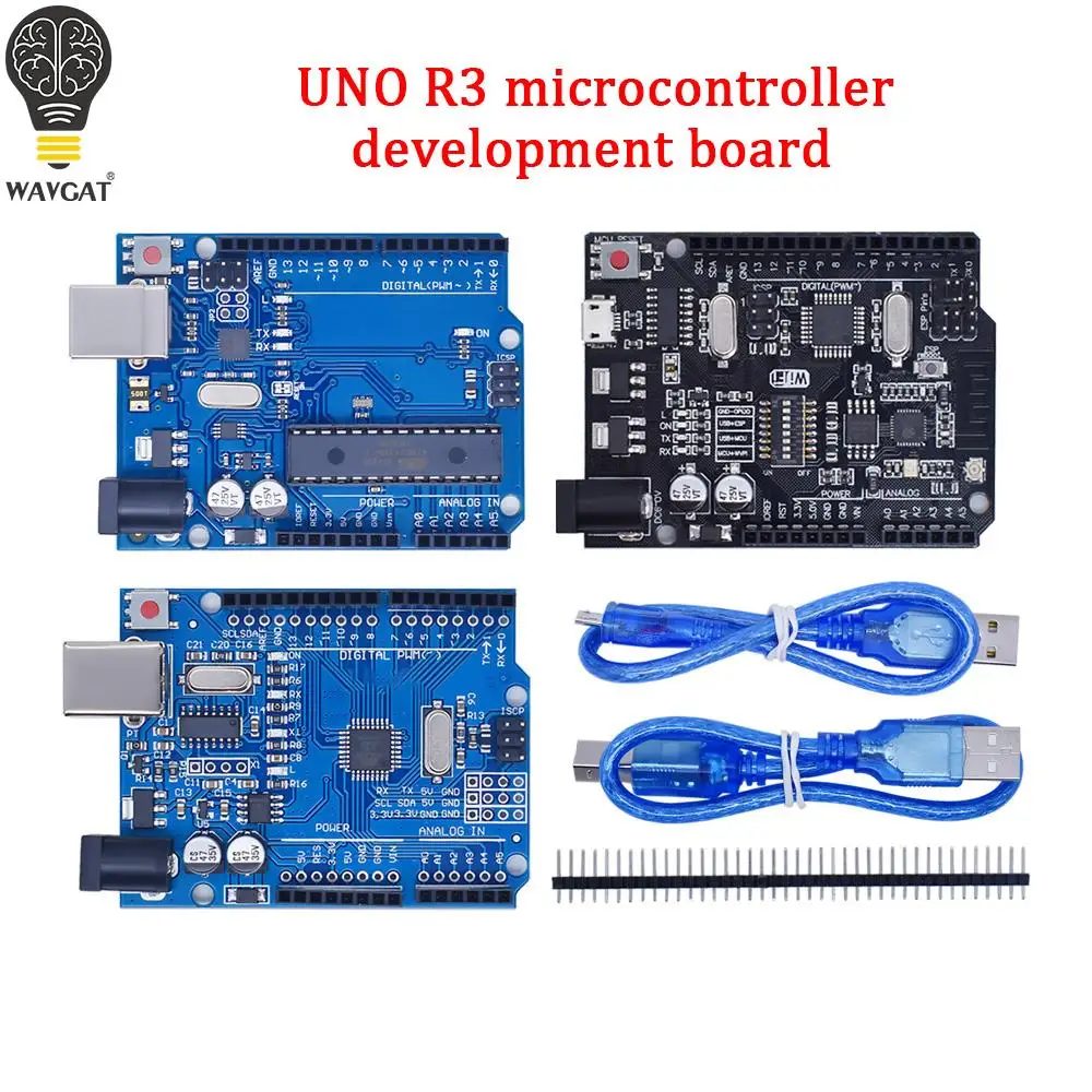 UNO R3 Official Box ATMEGA16U2 / UNO+WiFi R3 Original ATMEGA328P Chip CH340G For Frduino UNO R3 Development Board WeMos ESP8266