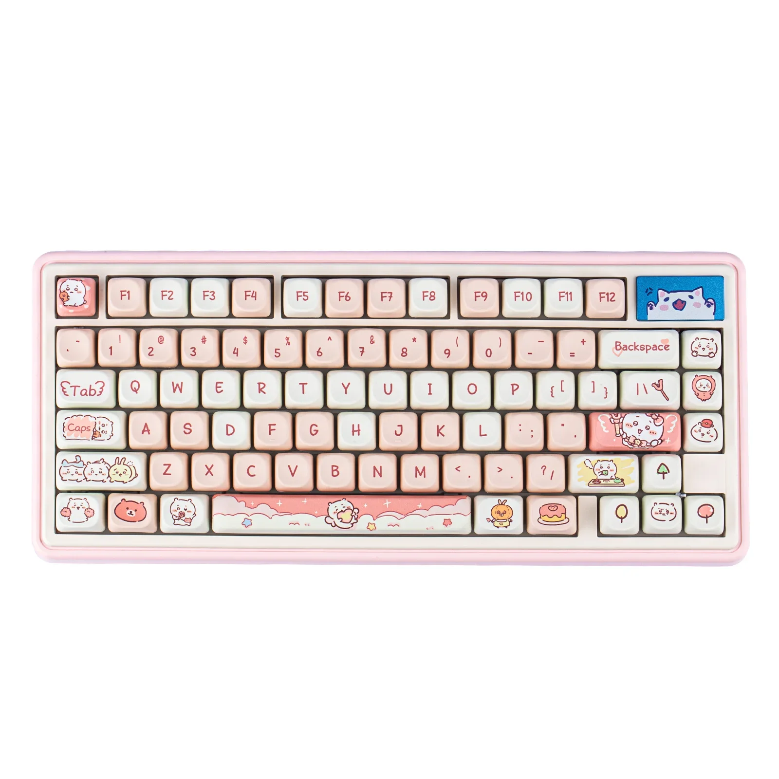 Keycap MOA Height Cute Gee Rounded PBT Sublimation Keycap Dragon by 95 Keys 114 Keys