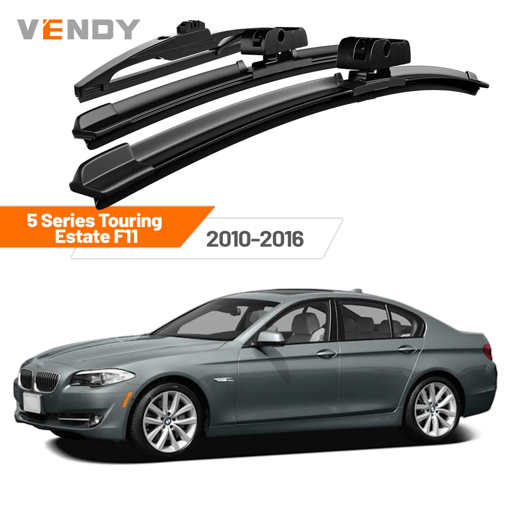For BMW 5 Series Touring Estate F11 2010-2016 2011 2012 2013 2014 Front & Rear Windshield Wiper Blades Windscreen Wipers Set