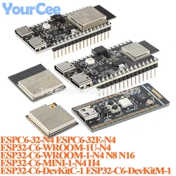 ESP32-C6-DevKitM-1 ESP32-C6-DevKitC-1 Mini Development Board ESP32-C6 MINI-1 WROOM-1 Wireless 2.4GHz Wi-Fi 6 BLE5 Zigbee Module
