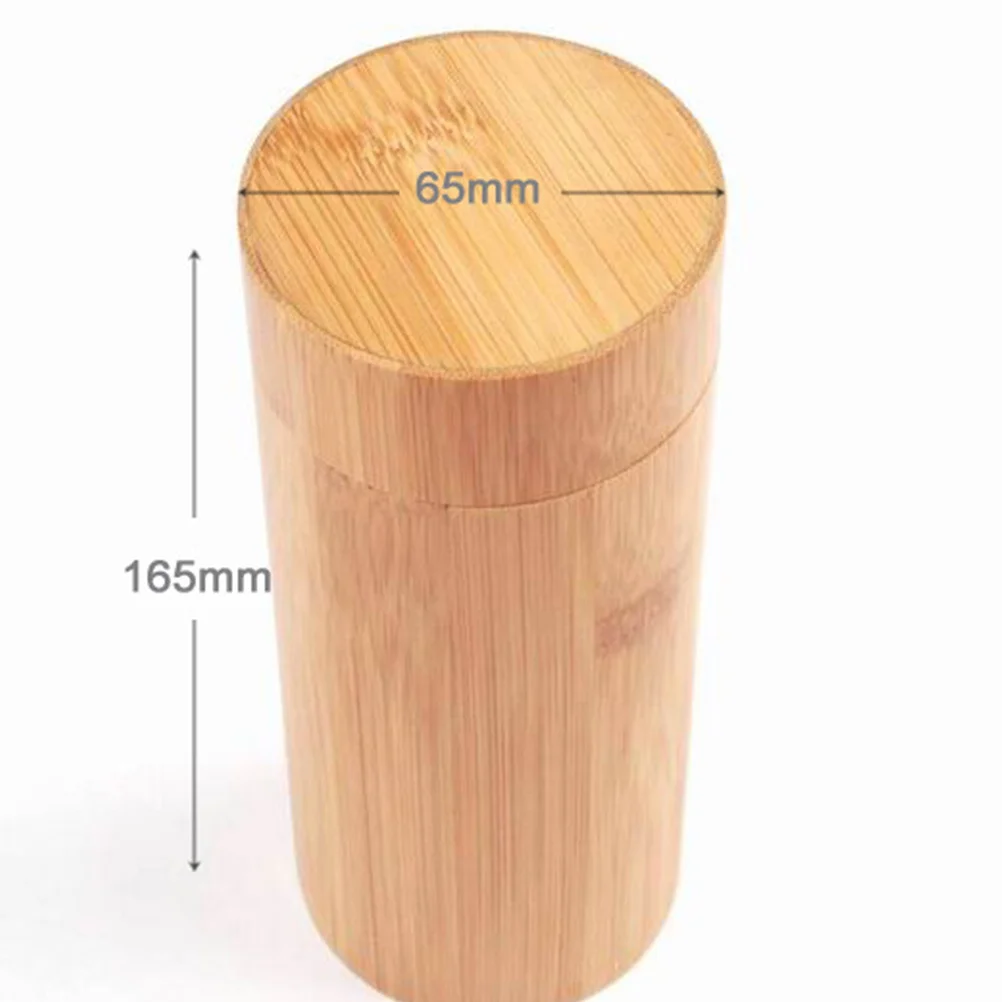 

Bamboo Cylinder Eyewear Case Handmade Minimalist Stylish Portable Sunglasses Storage Box Eyeglasses Container Protective Fashion