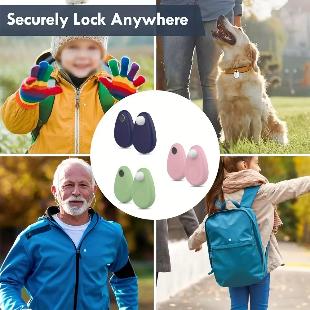 حافظة جديدة من السيليكون لحافظة AirTag مع حافظة تعقب الأمتعة المضادة للسرقة ومقاومة للماء لجهاز Apple Airtag