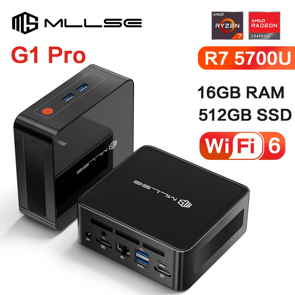 MLLSE G1 프로 미니 PC: AMD 라이젠 7 5700U로 만든 강력한 소형 데스크탑