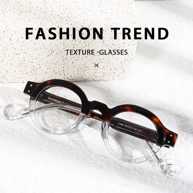 

2026 Fashion eyeglass frame Prescription Glasses Custom Anti Blue Myopia Optical Lens Men's and women' glasses 2586