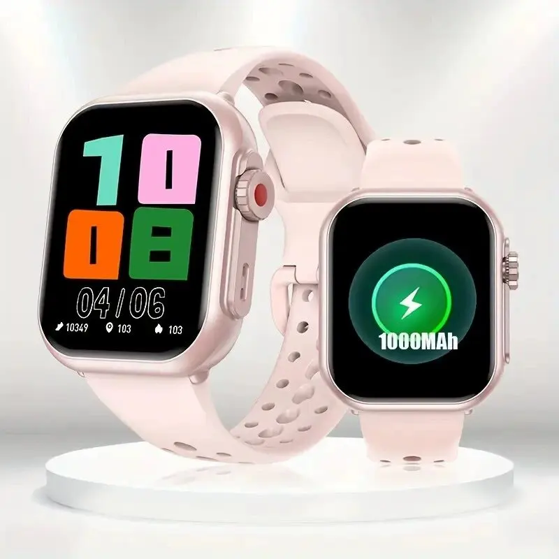 

Новые смарт-часы 2026 года с аккумулятором 1000 мАч, AMOLED-дисплеем, для мужчин и женщин, с измерением пульса, 100+ видов спорта, HD, Bluetooth-звонки, водонепроницаемость IP67