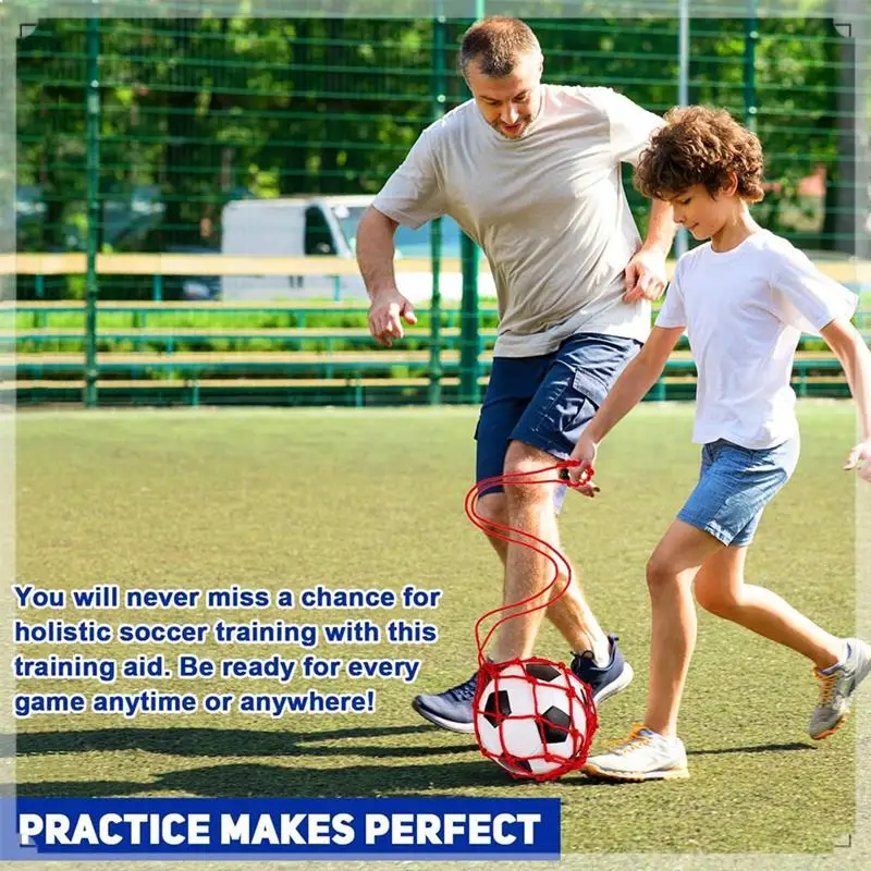 

2PCS Football Kick Trainer, Soccer Return Trainer Net , Football Kick Throw Solo Practice Training Aid