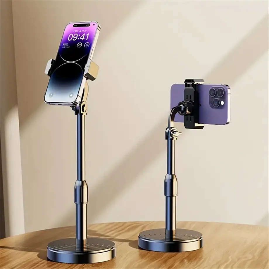 Desktop Phone Holder Live Broadcast for Smartphone Adjustable with Phone Holder Stand Bracket for Mobile Telefoon Statief Stand