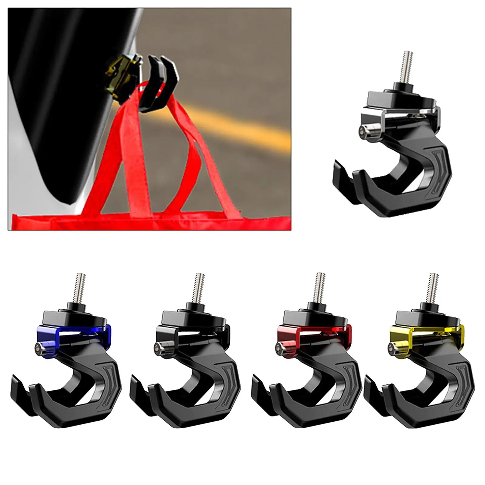 

High Quality Aluminum Alloy Bottle Hanger Screw Mount Claw Hook for ATV Dirtbike Helmet Pouch Accessories