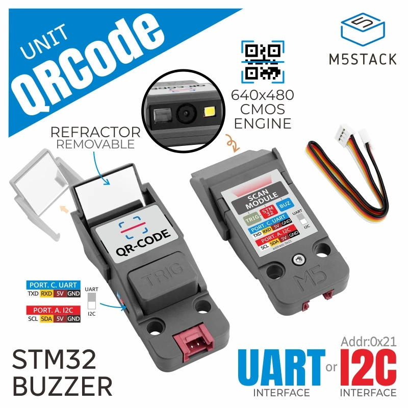 M5Stack Official QR Code Scanner Unit (STM32F030)