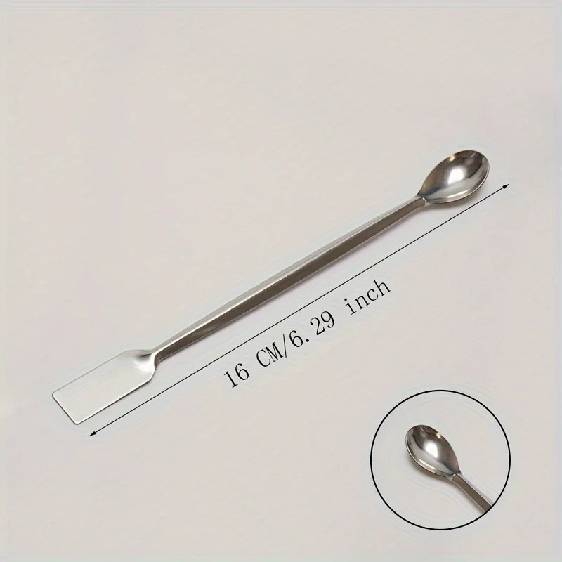 Stainless Steel Double-Headed Medicine Spoon - Perfect for Accurate Dosage Measurement