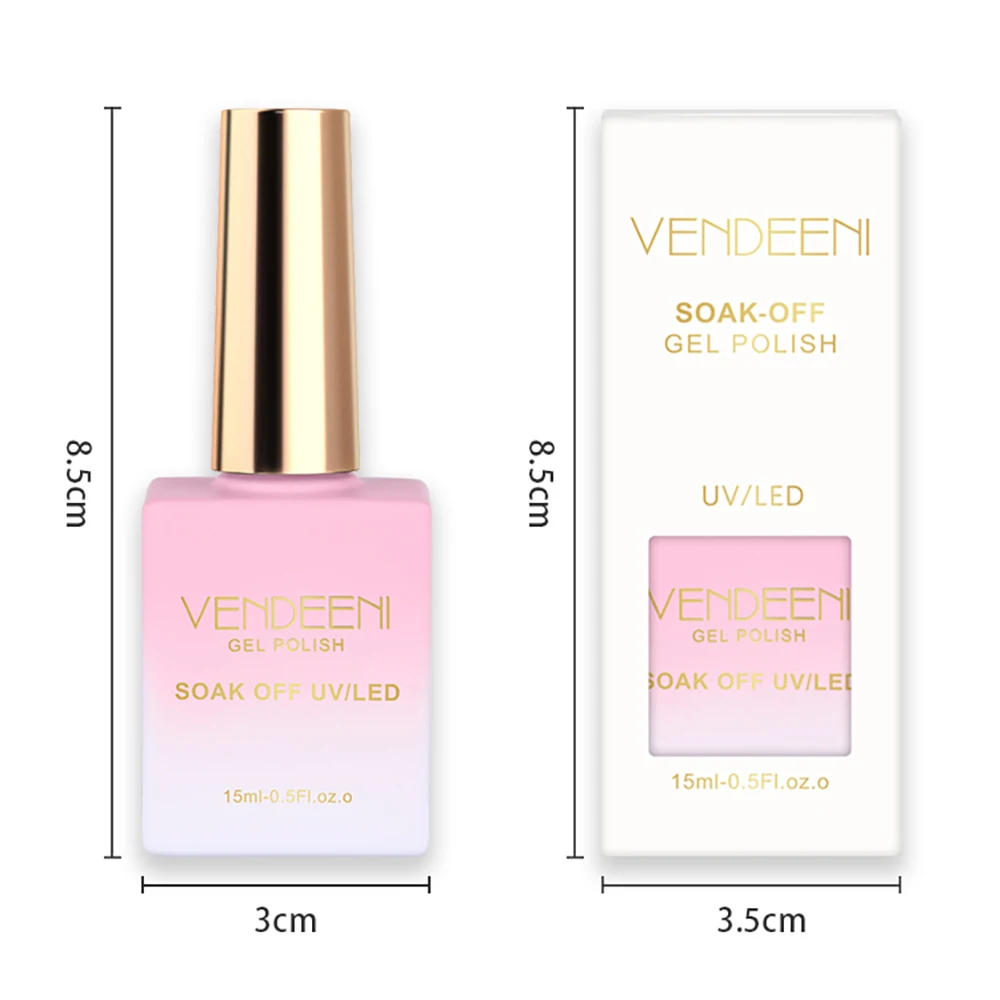 Vendeeni 10 kleuren lichtgevende gebroken diamant Cat Eye gel nagellak UV LED glitter Macaron magnetische nagellak TPO / HEMA GRATIS