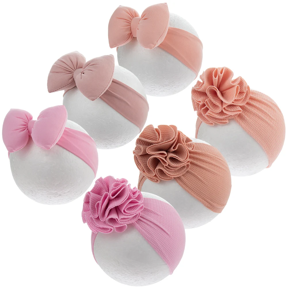 2Pcs/Set Big Bow Baby Girls Headbands Blossom Flower Bullet Hair Bands Sweet Headwraps Kids Photography Props Hair Accesories