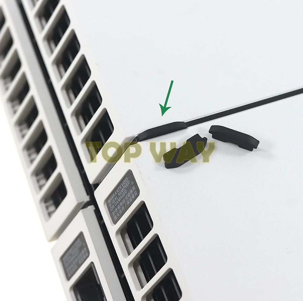 2 juegos para Sony PS4 1200 almohadillas de goma a prueba de polvo previene la cubierta para la consola PS4 CUH-1200 CUH-12XX cubierta de goma antipolvo con codificación