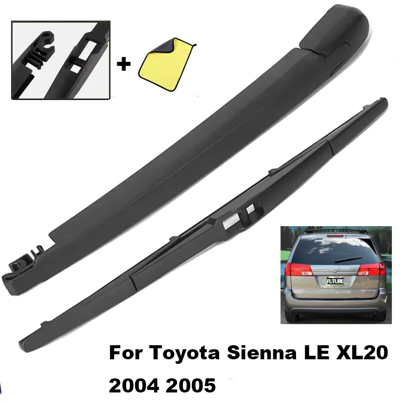 

Car Rear Wiper Blade Blades Back Window Wipers Arm For Toyota Sienna LE XL20 2004 2005 OE:85241AE010 car Accessories Wiper 14"
