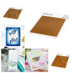 New Hot Foil Plate Heart Grid Lush Vines Flower for Scrapbooking Paper Making Frames Card Craft Metal Cutting Dies