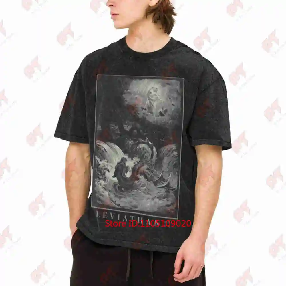 Leviathan Vintage Washed Tee Pure Cotton T-Shirt