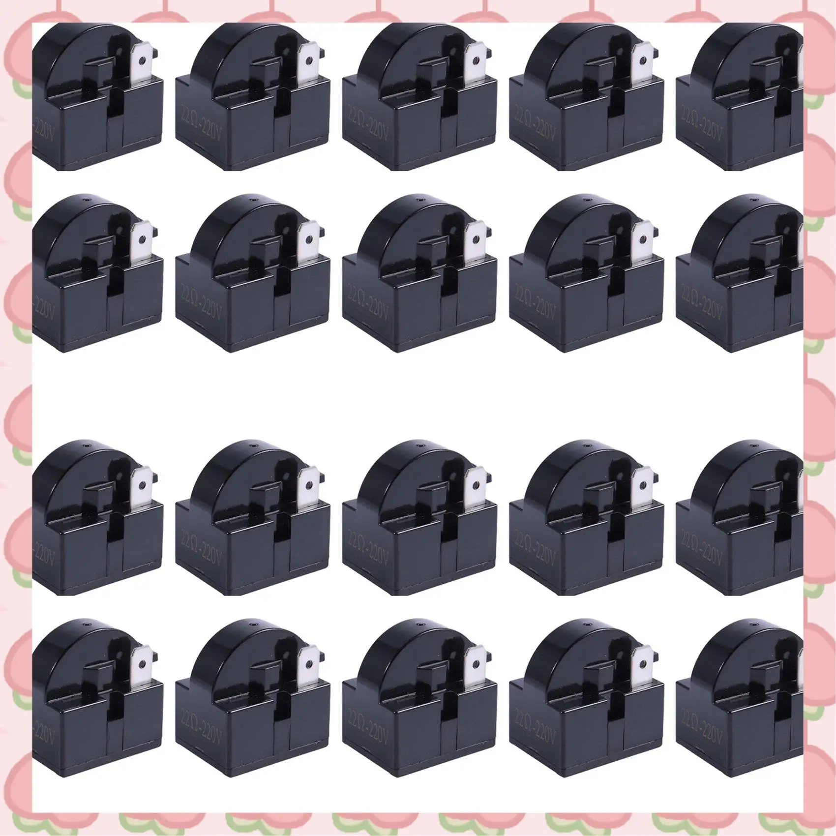 

N18R 20X пластиковый корпус 22 Ом 2-контактное реле стартера PTC для холодильника