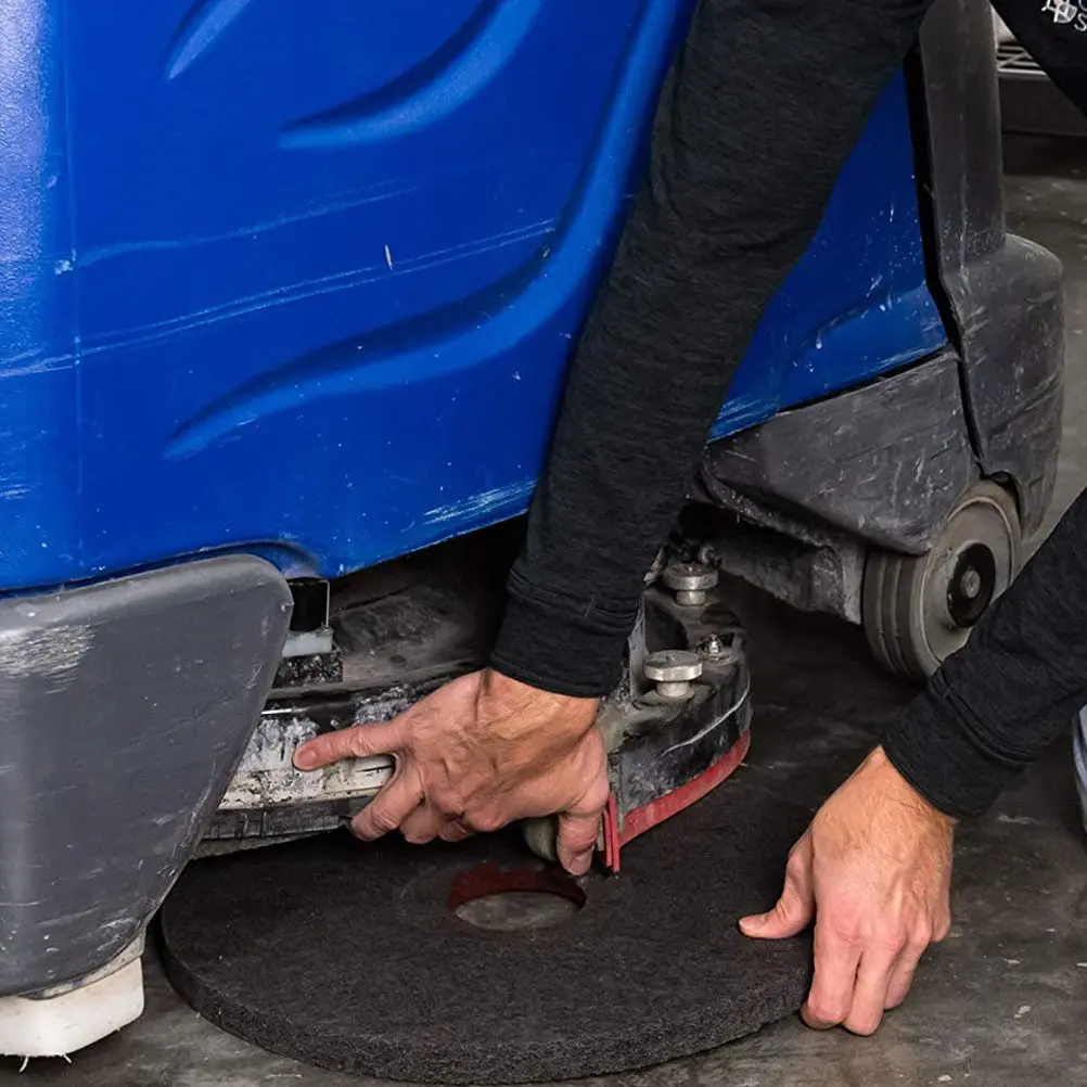 

5 Sheets Floor Cleaning Mat Microfiber Polishing Pad for Home Hotel Use Strong Frosted Cleaning Cushion Floor