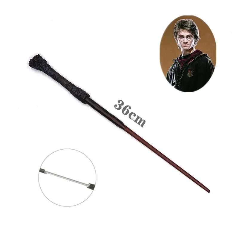 Varinhas mágicas do núcleo do metal, Malfoy, Voldmort, Hermione, Rony, Bellatrix, McGonagall, Potter mágico, Gryffindor Wand Box, 24 estilos