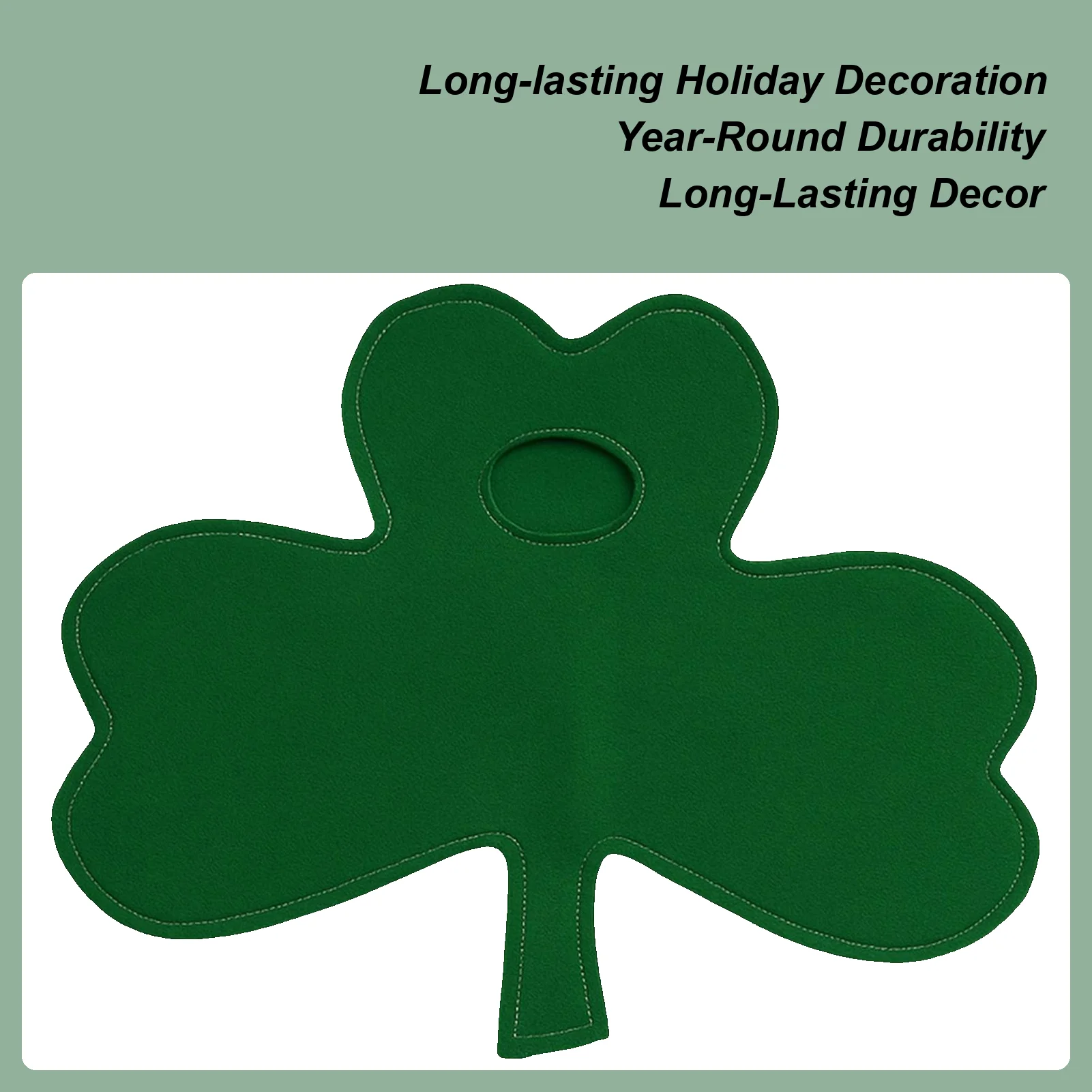 Yard Duck Outfits 17-Inch Reusable Green St Patricks Day Porch Duck Costume Outdoor Decor For Irish Festival Summer Farmhouse