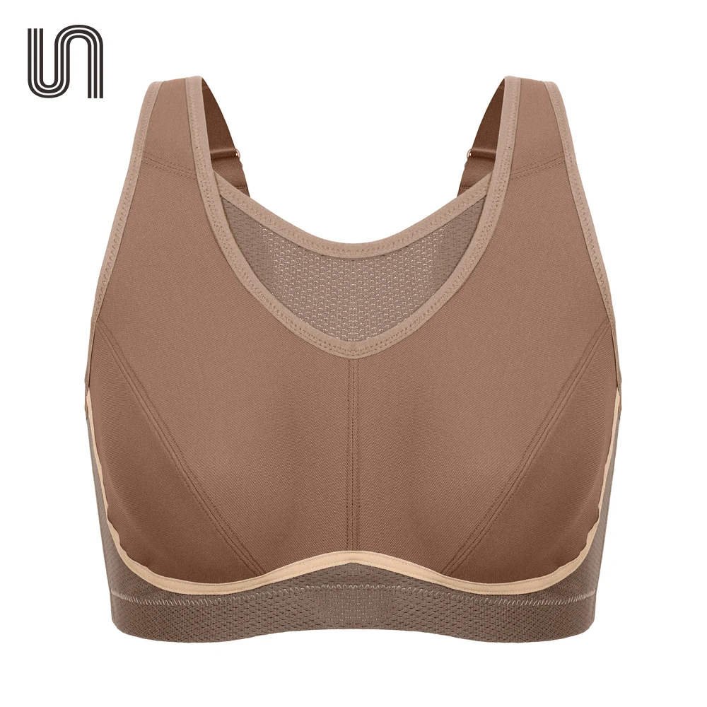 Duży wpływ letnie kobiety aktywne biustonosze Plus rozmiar duży wpływ bez odbicia pełna figura Cami stanik sportowy Bralette Top