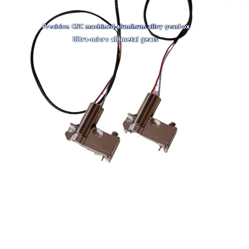 CNC Aluminum Alloy Car Boat Servo Engine Full Metal Gearbox Motor DC 2V-3.7V 3V 49RPM Slow Speed 716 Coreless Motor