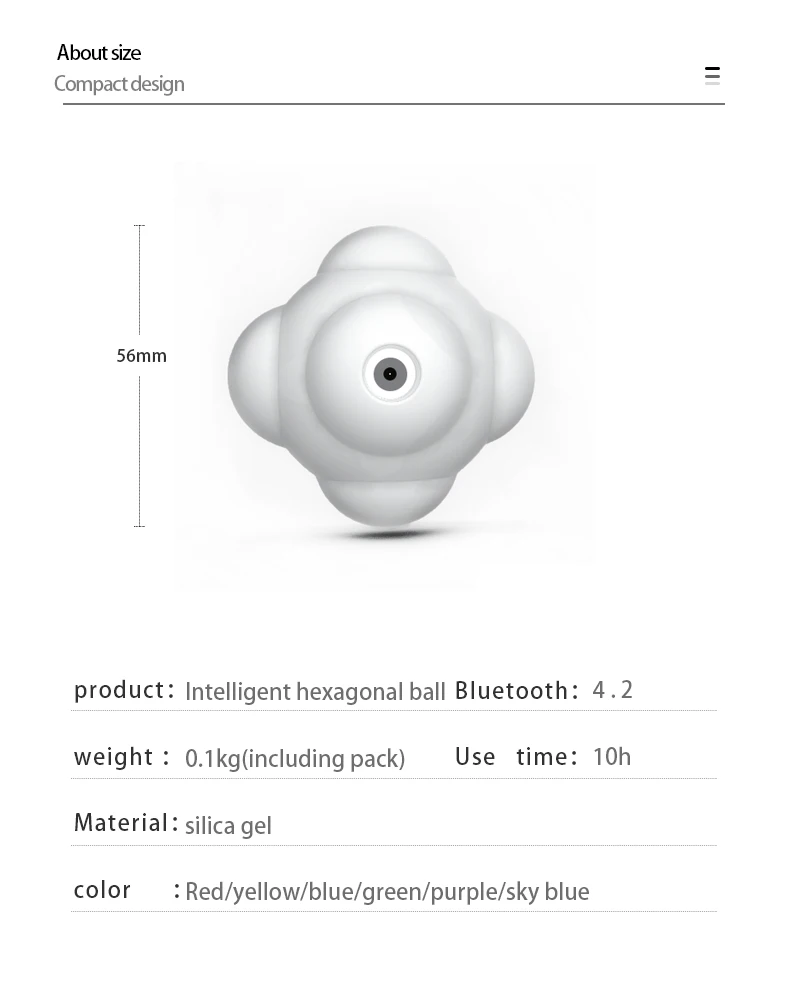 Intelligente Reaktion, sechseckiger Ball, Hand-Auge-Koordination, agiles Training, digitale Sensorreaktion – Detail 11